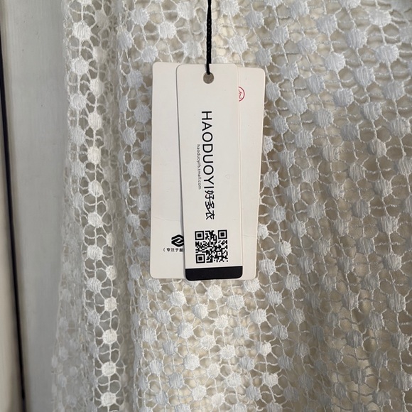 HAODUOYI Cream Long Sleeve Ruffled Blouse - Picture 3 of 11